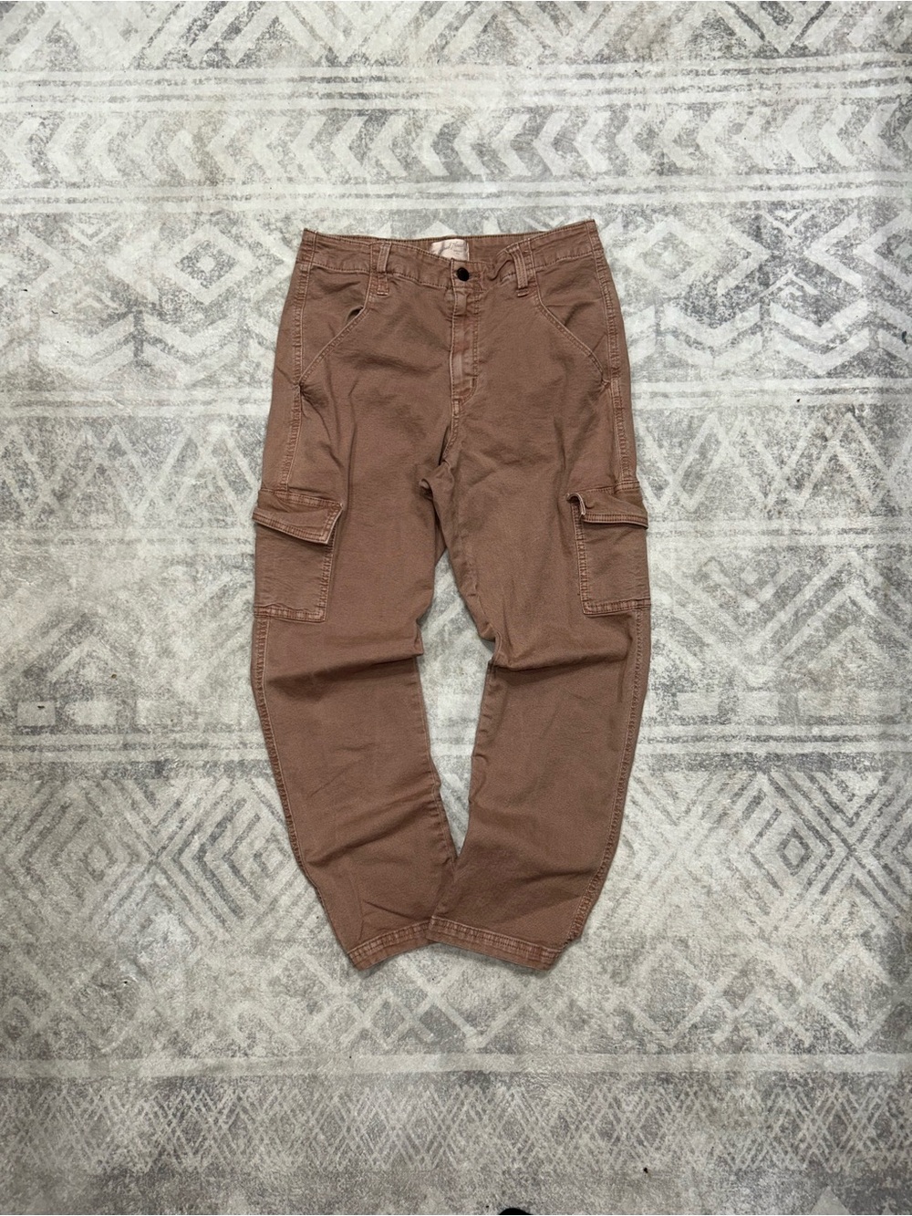 Womens Brown Cargo Pants